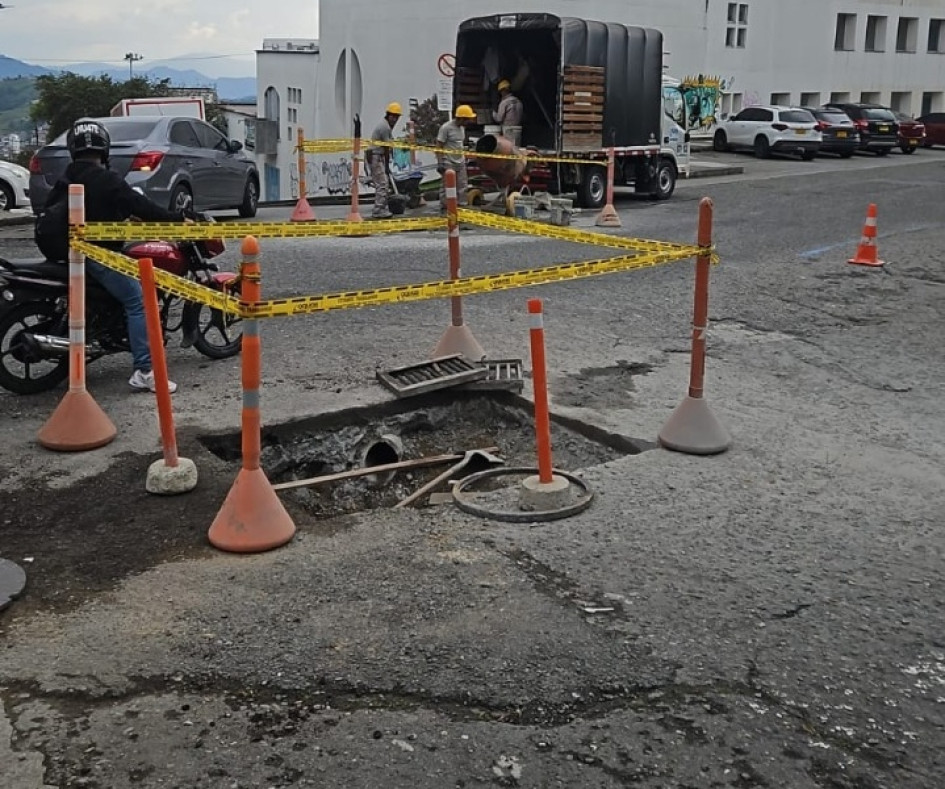 Este era el punto que estaban interviniendo detrás del Hospitalito. Esta semana lo terminaron. 