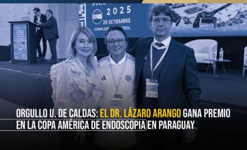 Foto I Cortesía U. de Caldas I LA PATRIA  El profesor Lázaro Arango, de la Facultad de Ciencias para la Salud de la Universidad de Caldas, obtuvo el primer lugar en la Copa América de Videos de Técnicas de Endoscopia.