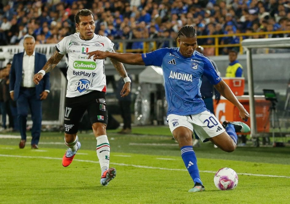 Dayro Moreno no pudo aportar con su goles para que el Once Caldas ganara en Bogotá. El Blanco empató con Millonarios y ambos resignan sus posibilidades en la Liga BetPlay.