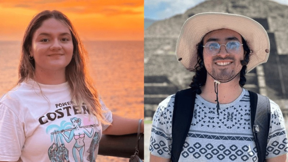 Daniela Ceballos Ruiz y Alexander Londoño Granada, graduados de Ingeniería Ambiental de la Universidad Católica de Manizales. 
