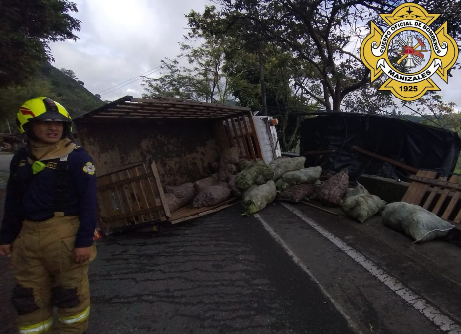 El accidente, sin lesionados.