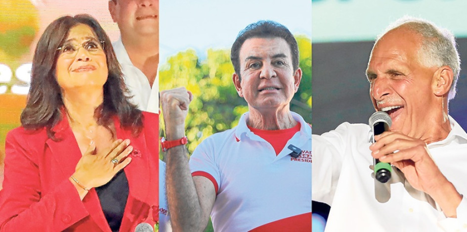 Foto | EFE  | LA PATRIA  La oficialista de izquierda Rixi Moncada y los derechistas Salvador Nasralla y Nasry Asfura encabezan la carrera para suceder a la presidenta Xiomara Castro, en Honduras, un pulso que ganó tensión tras el llamado del presidente de EE.UU., Donald Trump, de apoyar a Asfura frente a los "comunistas" y sus aliados.