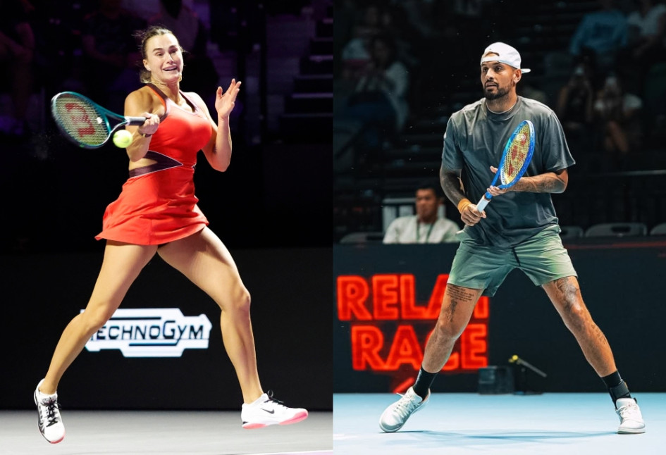 Aryna Sabalenka y Nick Kyrgios, los tenistas que revivirán la "Batalla de los Sexos" en Dubái.