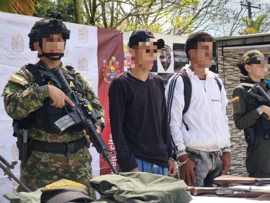 Fueron capturados dos criminales, de las disidencias, señalados de amenazar a la gobernadora del Tolima, Adriana Magali Matiz.