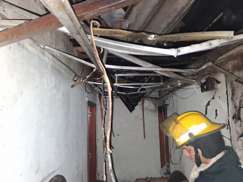 Incendio atendido por Bomberos