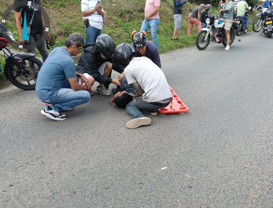 Uno de los dos accidentes