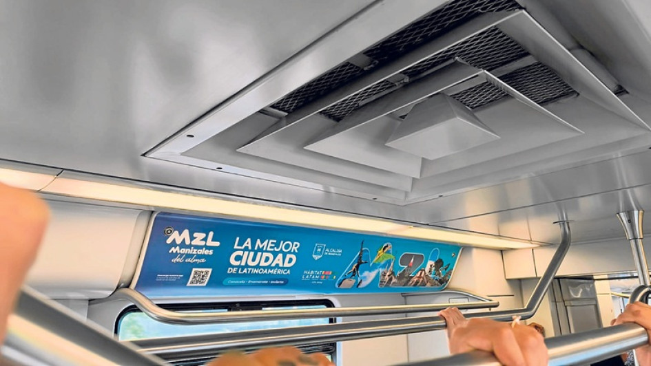 En los vagones del Metro de Medellín se promociona la capital de Caldas con su marca MZL, Manizales del alma
