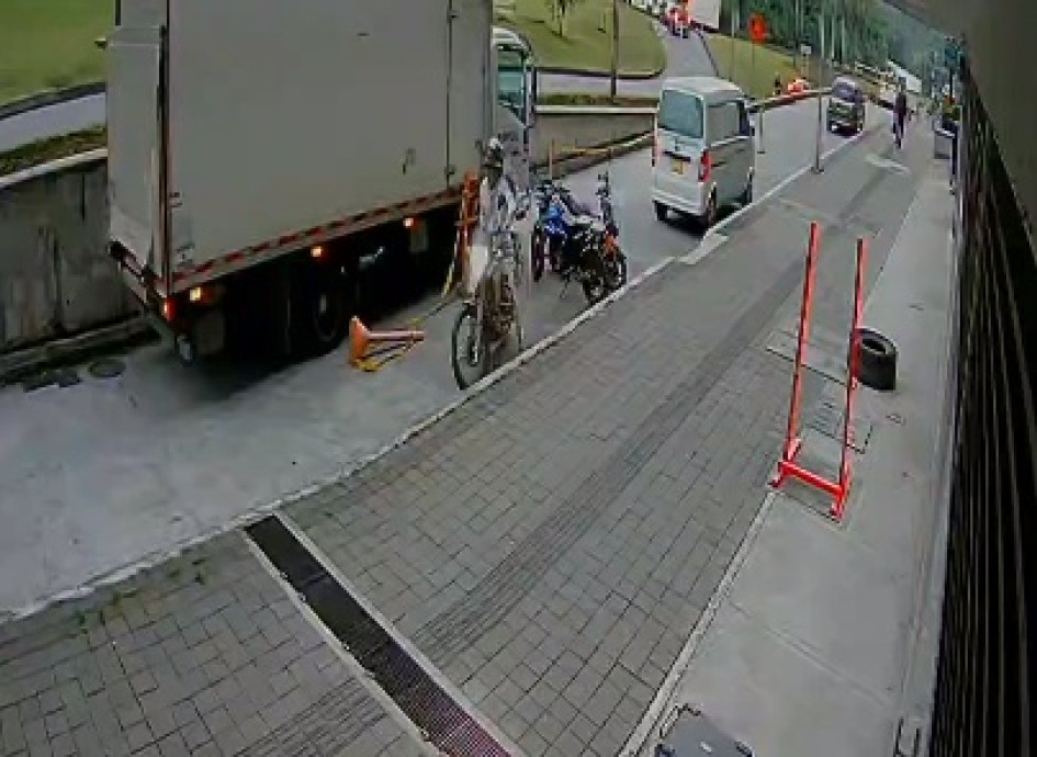 El robo quedó grabado.