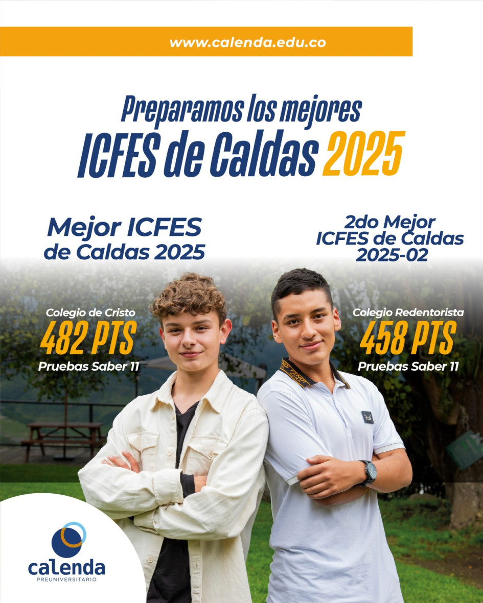 Los mejores puntajes ICFES de 2025 se prepararon en Calenda
