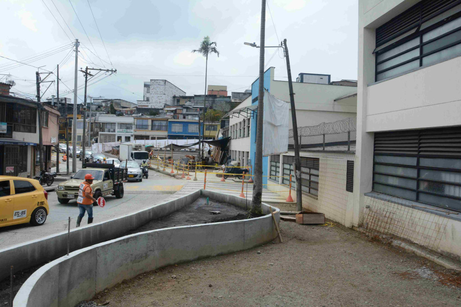OBRAS DEL BULEVAR DE SAN JORGE EN MANIZALES