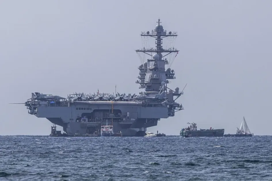 Portaviones estadounidense USS Gerald R. Ford. 