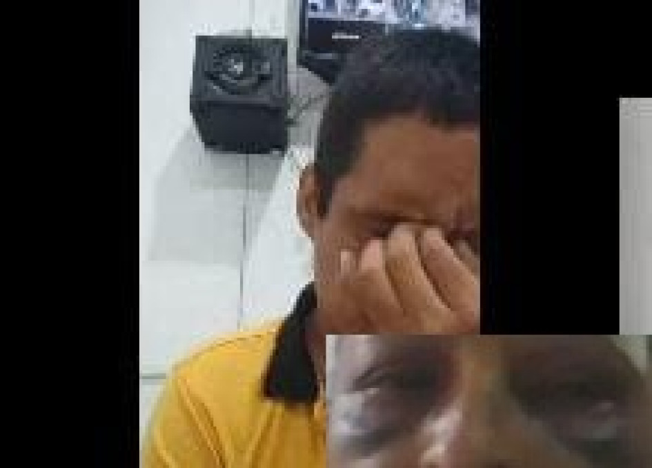 El capturado. Así quedó su pareja.