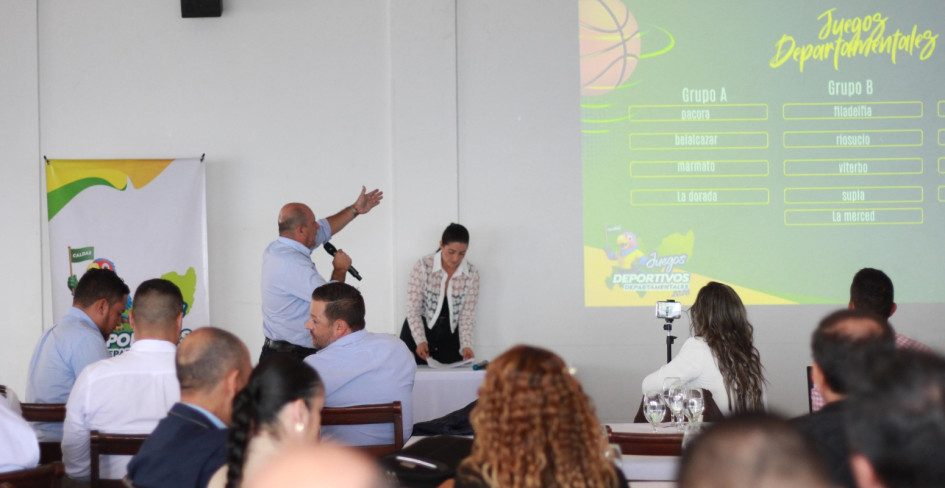 Juegos Departamentales de Caldas 2026 se reinventan: así quedaron los nuevos grupos por sorteo
