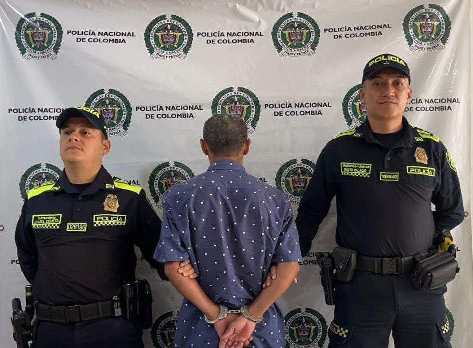 El sujeto detenido con orden judicial.