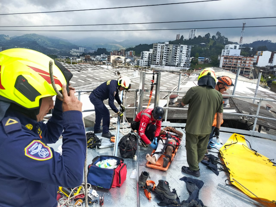 Accidente laboral de este miércoles.