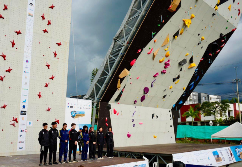 Los muros están junto del estadio Centenario de Armenia (Quindío).