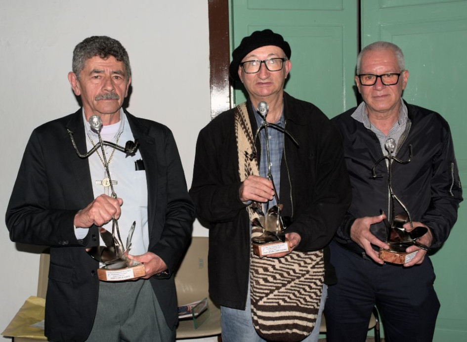 Alberto García Alzate, Carlos Arturo Gómez Naranjo y Jorge Eliecer Triviño Rincón primer, segundo y tercer puesto respectivamente 