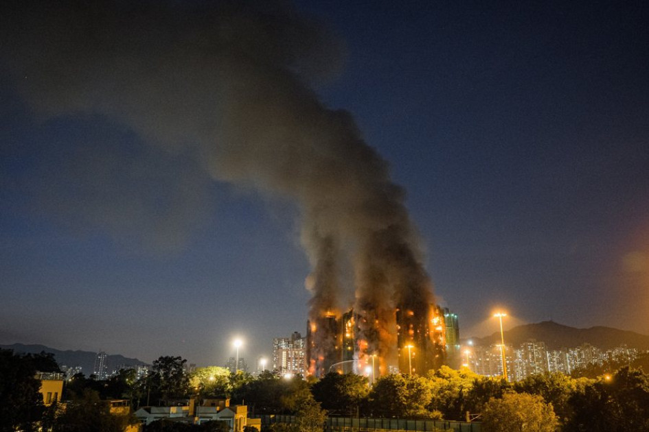 el complejo residencial Wang Fuk Court de Hong Kong