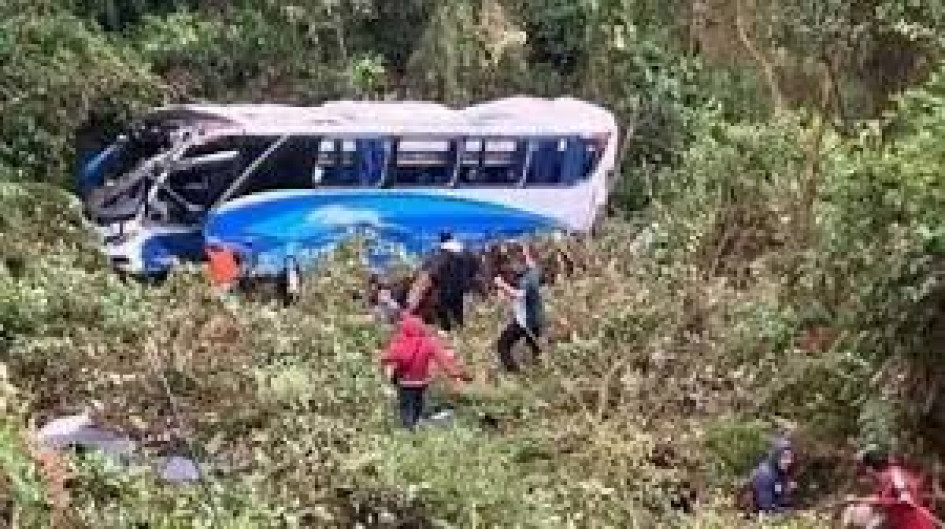 El bus se salió de la vía Cúcuta - Arauca.