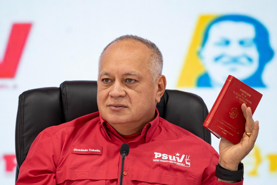 Diosdado Cabello, ministro del Interior y Justicia de Venezuela.