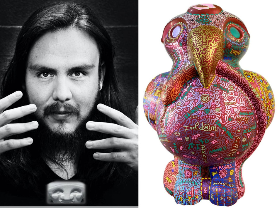 Esta es la pieza Queer Eagle del artista risaraldense Johnny López que expondrá en Los Ángeles (Estados Unidos). 