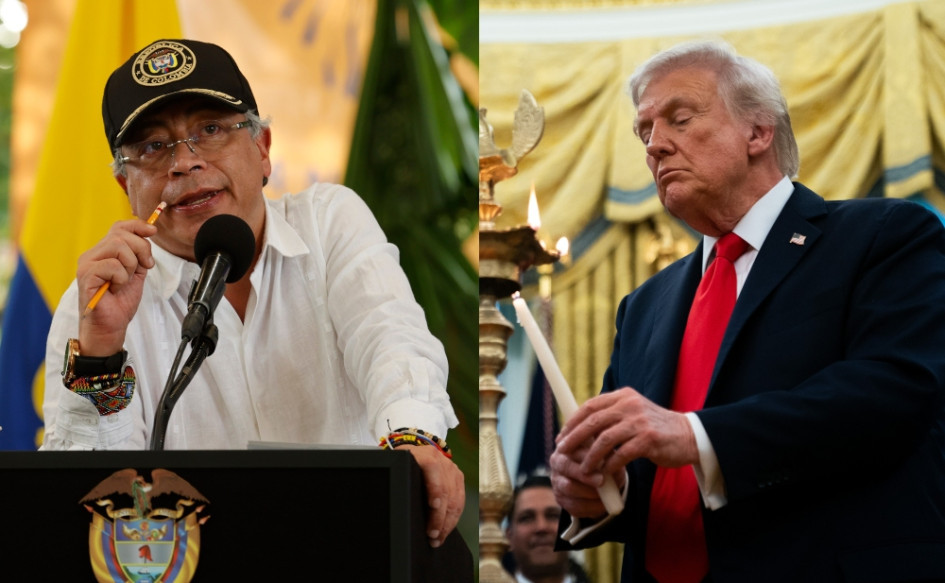 Gustavo Petro y Donald Trump, presidentes de Colombia y Estados Unidos.