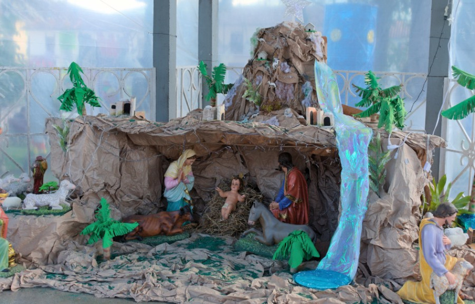 Pesebre en Salamina (Caldas).