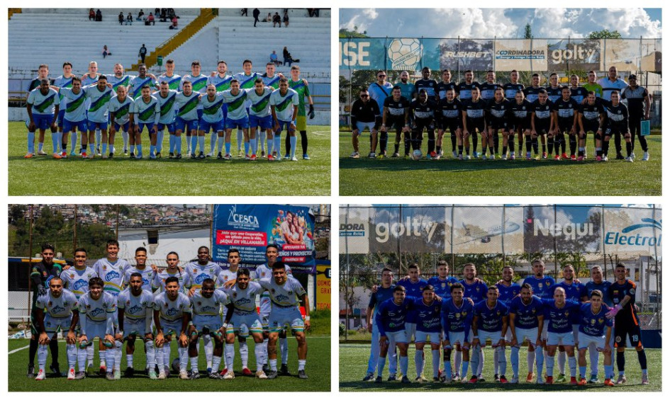 Selección Villamaría Aquamaná y Holocausto Norte Diagnosticentro Villamaría. Gama Glacial Riosucio F.C. y Formadores Ideas Constructivas. 