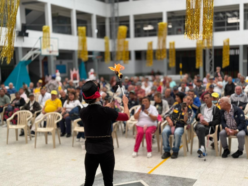 El evento de celebración para los loteros en Manizales. 