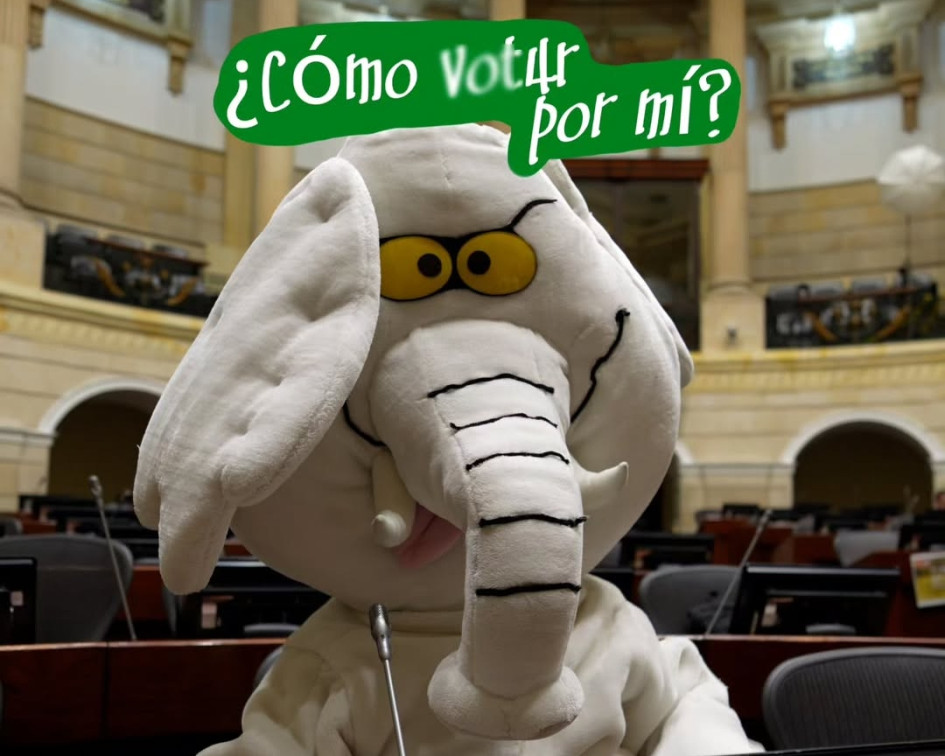 El influencer @elefantescol anunció su campaña para llegar al Senado. Es conocido por sus videos denunciando obras críticas y con retrasos.