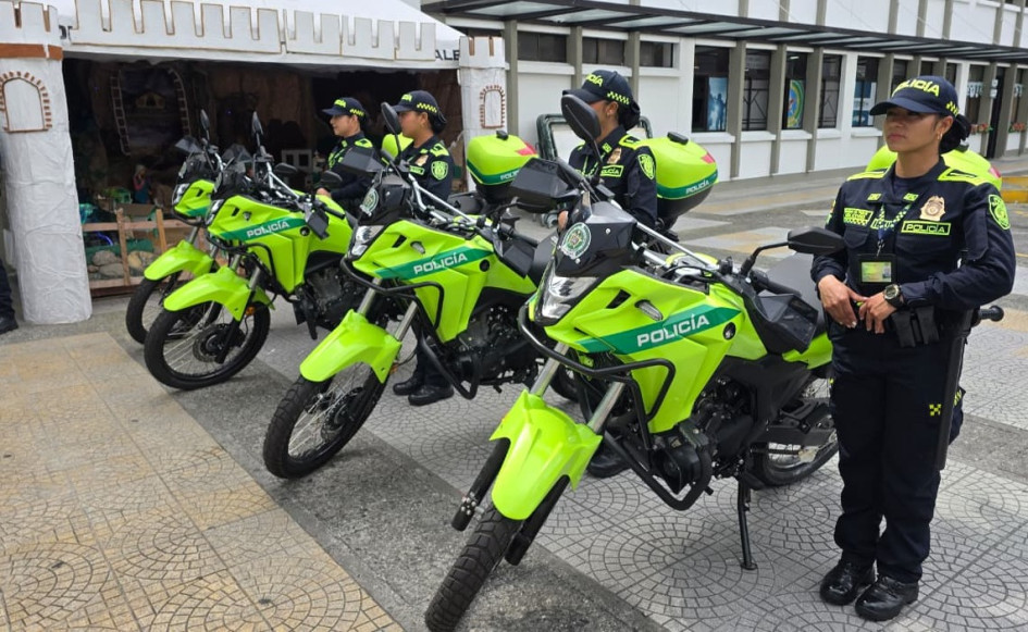 Las motocicletas entregadas por la Dirección Nacional reforzarán los equipos de reacción y subestaciones de Manizales.