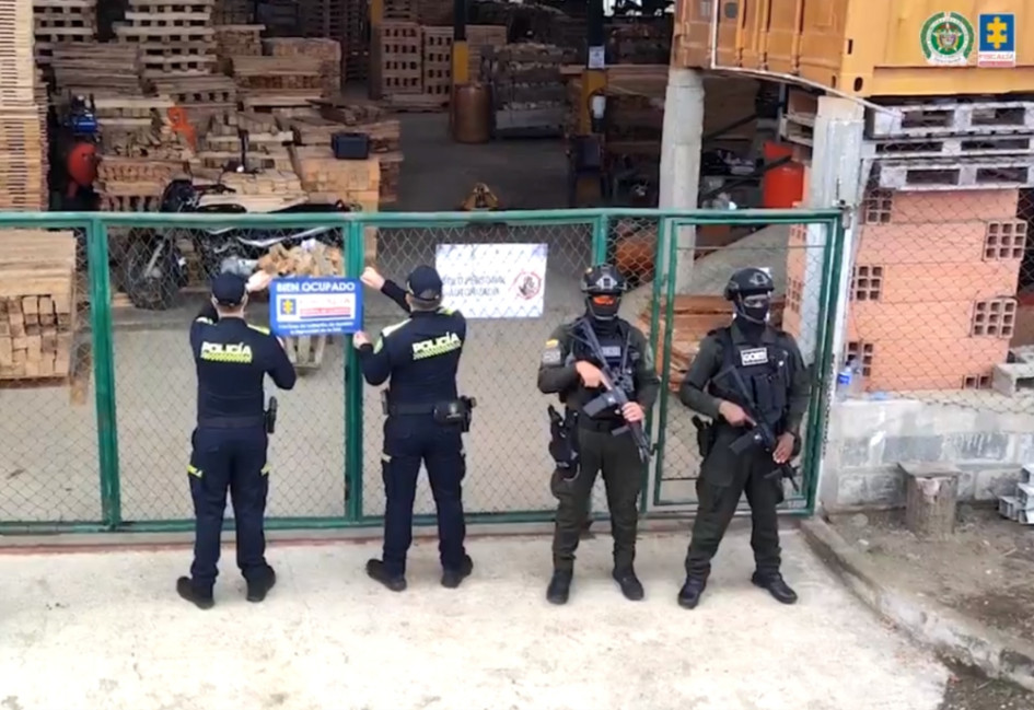 Operativos realizados por la Fiscalía General de la Nación y la Policía Nacional en donde fueron ocupados para extinción de dominio 114 bienes, entre ellos 99 inmuebles y 9 sociedades.