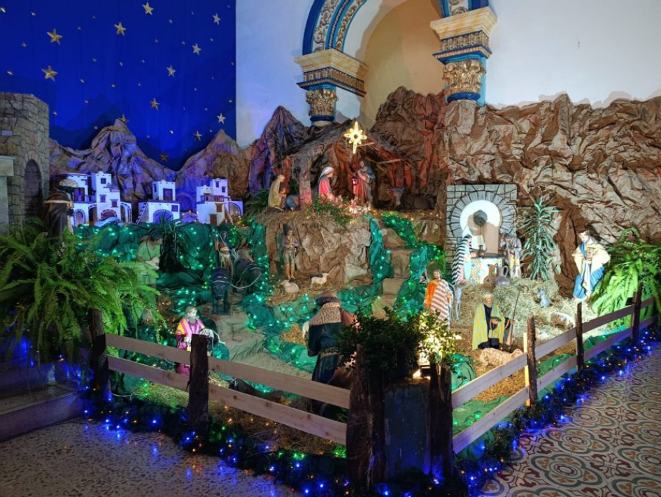 Pesebre del templo de la Inmaculada Concepción de Aguadas.