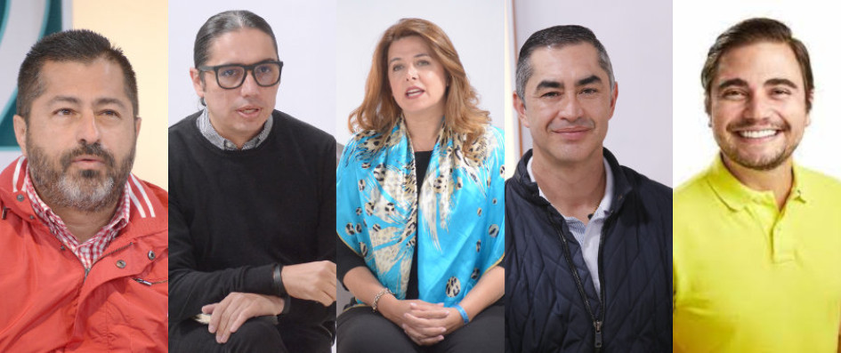 osé Octavio Cardona, Juan Sebastián Gómez, Juana Carolina Londoño, Wílder Escobar y Santiago Osorio, representantes a la Cámara por Caldas 