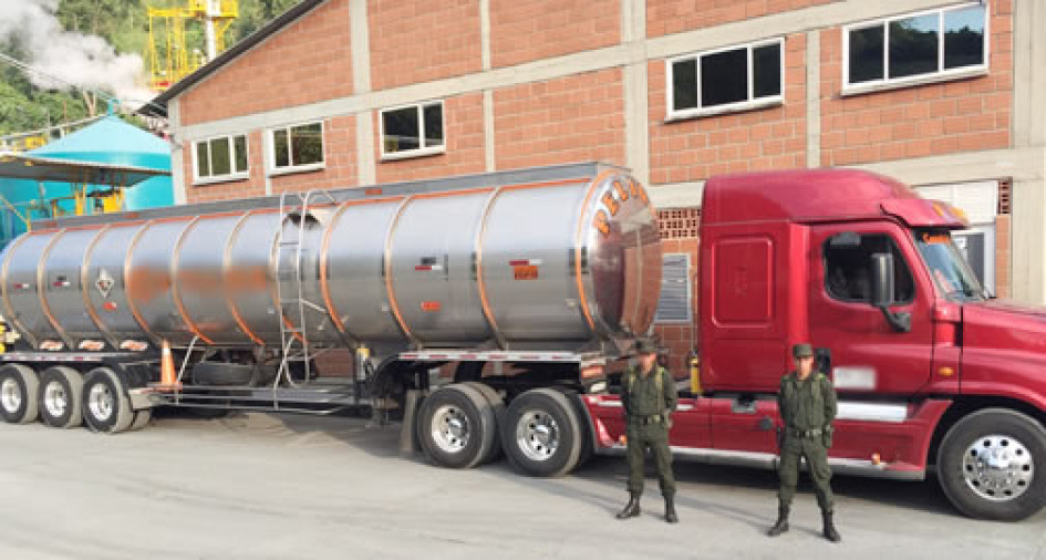 La tractomula incautada en esa ocasión.