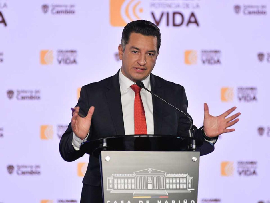 Andrés Idárraga, ministro (e) de Justicia.