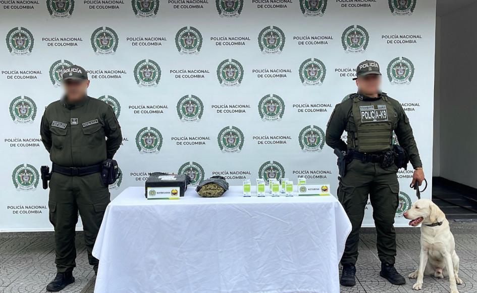 Axel, de dos años y medio, ya es bien conocido por sus múltiples hallazgos de droga en empresas de mensajería.