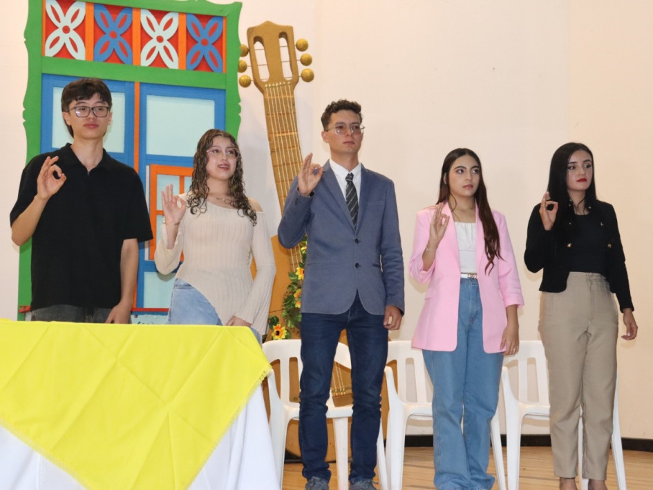 Los 11 integrantes del Consejo Municipal de Juventud de Aguadas (Caldas) tomaron posesión de su cargo.