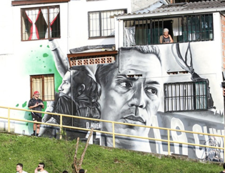 Supimos que: un nuevo mural en homenaje al goleador Dayro Moreno, figura del Once Caldas