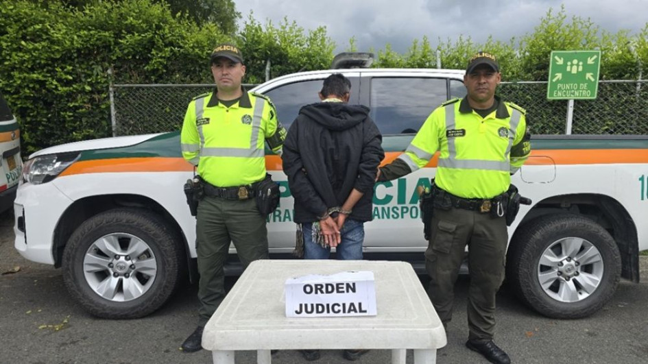 El capturado fue dejado a disposición de la Fiscalía URI de Pereira, para continuar con el proceso de judicialización correspondiente.