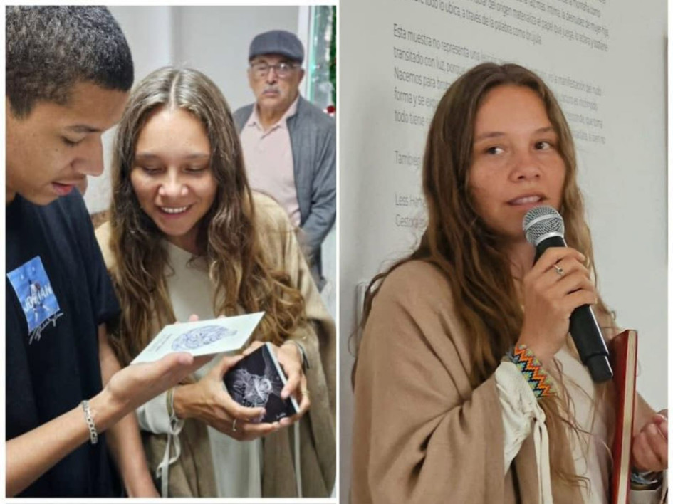 Camila Arboleda, muralista manizaleña, lanza su exposición en Cuidados Paliativos del SES Hospital de Caldas. 