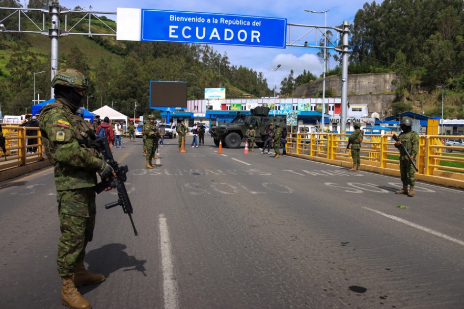 Puente Internacional de Rumichaca, frontera entre Colombia y Ecuador.