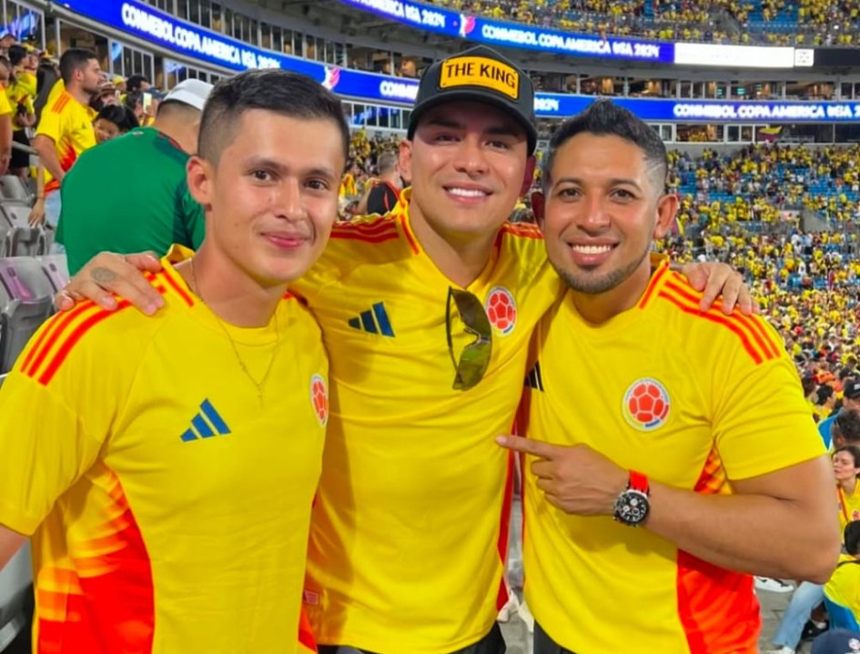 Jefferson Osorio, Yeison Jiménez y Oscar Marín en un partido de la Copa América 2024 
