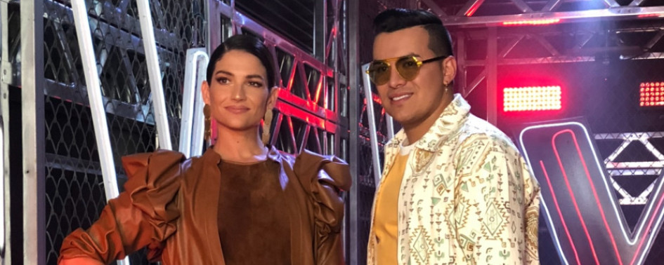 Natalia Jiménez junto con el caldense Yeison Jiménez. 