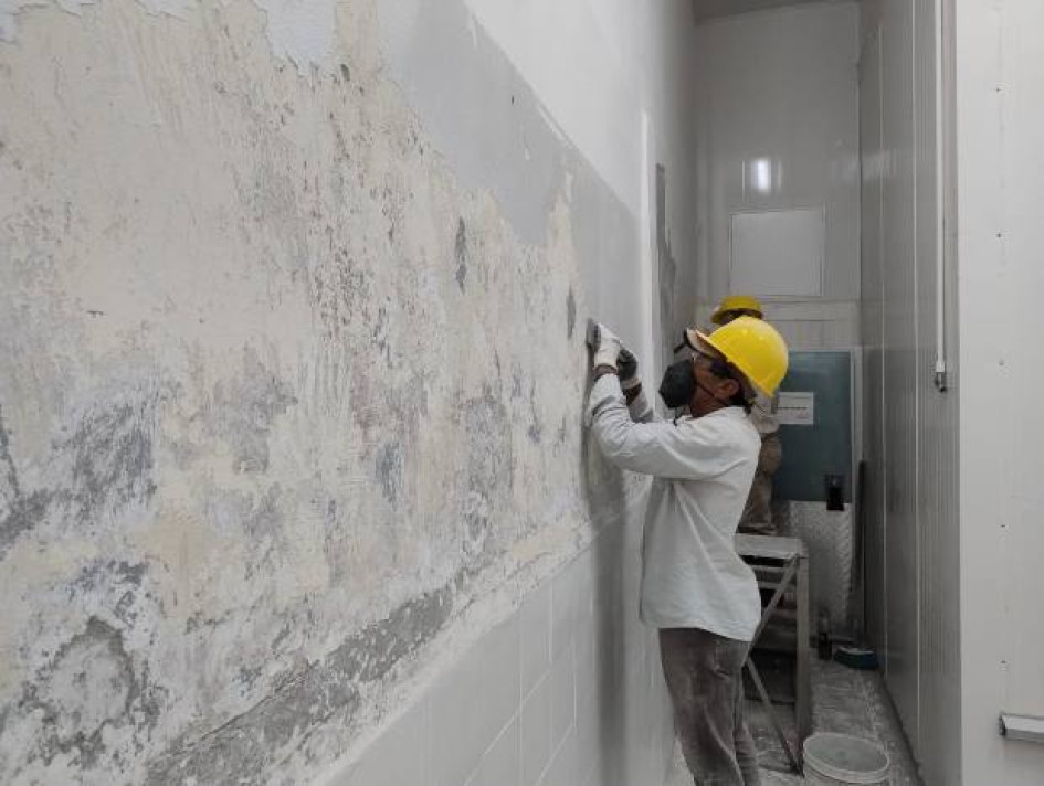 Fotos I Cortesía Alcaldía de Palestina I LA PATRIA  La lCentral de Sacrificio y la Casa de la Cultura toman forma con las inversiones de la Alcaldía. 