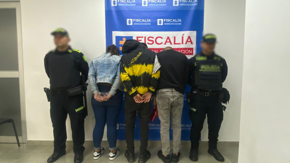 Juanda, Cristian y Pao, los detenidos.