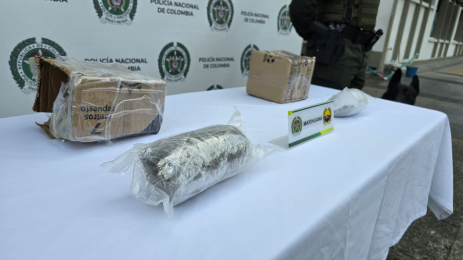 Al efectuar la verificación, se hallaron dos alijos que contenían marihuana.
