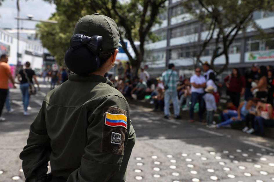 Seguridad en la Feria de Manizales.