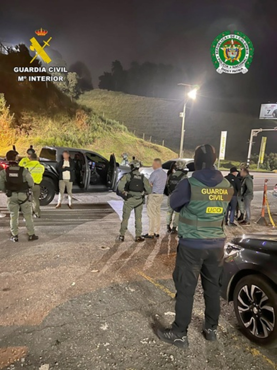Foto | POLICÍA NACIONAL | LA PATRIA  Lo interceptaron cuando iba en un vehículo por la vía a Las Palmas.