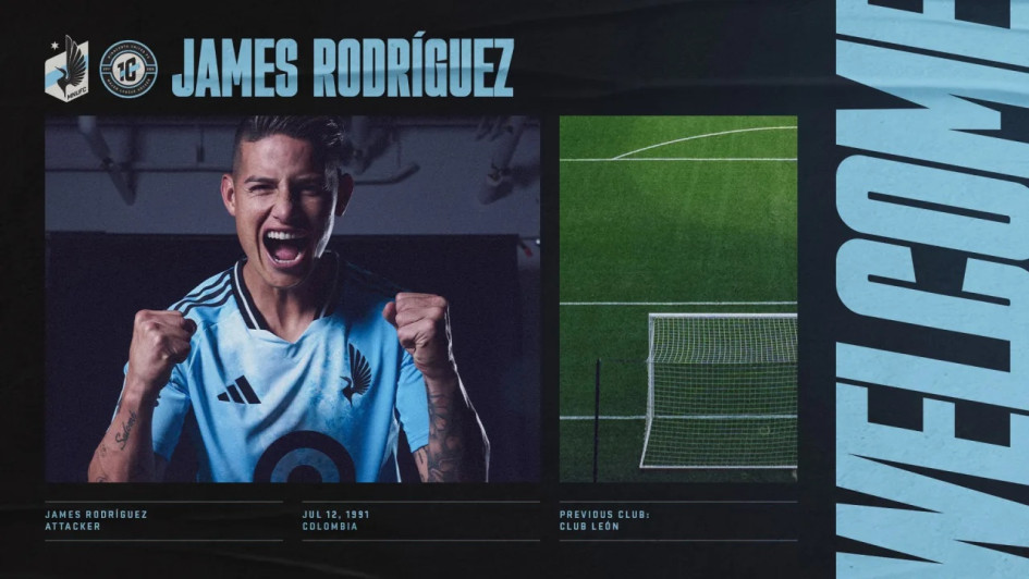 James Rodríguez llega al Minnesota United con el objetivo de mantenerse a un alto nivel de cara al Mundial en el que espera capitanear a Colombia.